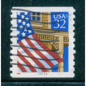 Used 2913 32c U.S. Flag Over Porch Fine CNS 33333 W0840