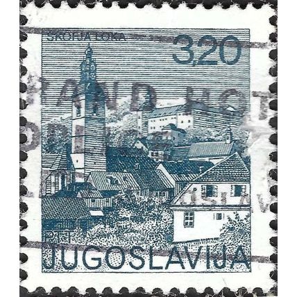 YUGOSLAVIA, Skofja Loka, blue 1975, 3.20din, #2