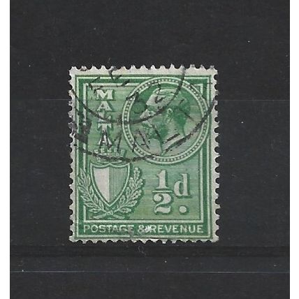 Malta.SG194 1/4d Yellow-Green.Fine Used.Apr25g