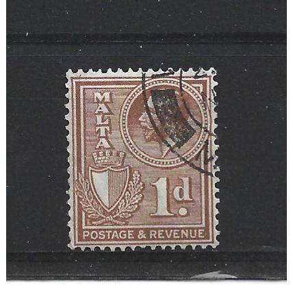 Malta.SG195 1d Chestnut.Fine Used.Apr25k