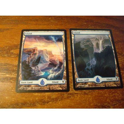 Magic The Gathering, MTG, 4- Cards, 1993-2009, ISLAND, Full Art, nm