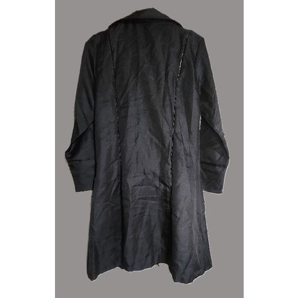 Lace Steampunk Victorian Gothic Tailcoat Cosplay Costume Jacket BLACK MEDIUM