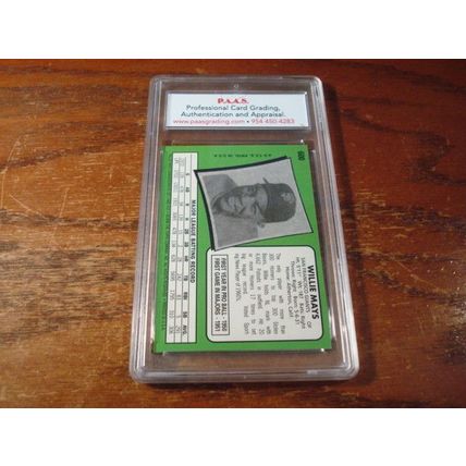 1996 Topps, Graded Mint 9, WILLIE MAYS, Mays Commemorative Set, Giants, 1971