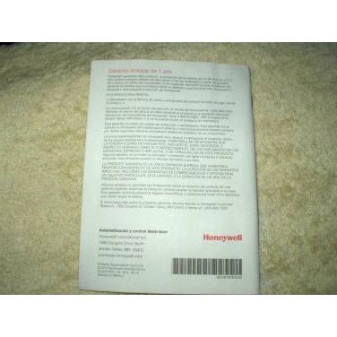 honeywell # rth111 non-programable thermostat owners manual w/ wiring labels