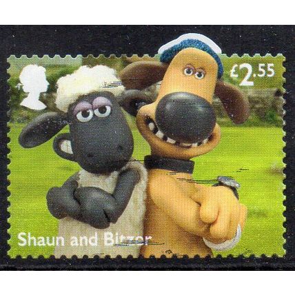 GB 2022 Aardman Classics - Shaun and Bitzer £2.55 Used