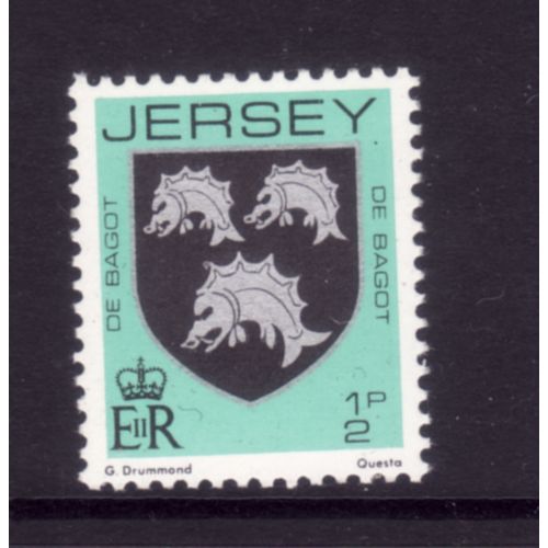 JERSEY 1981 SG 249 1/2p DE BAGOT ARMS U/M MINT #