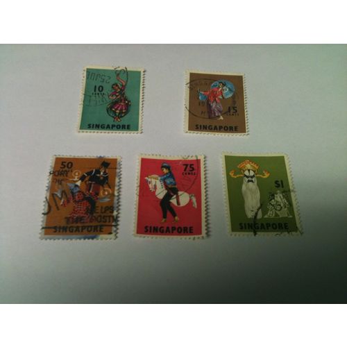 SINGAPORE 1968 5 Stamps ebid 1