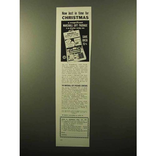 1960 Marshall's Photo Oil Colors Gift Package Ad