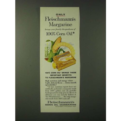 1960 Fleischmann's Corn Oil Margarine Ad - Brings Your Family the Goodness