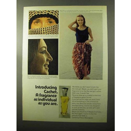 1970 Prince Matchabelli Cachet Perfume Ad - Individual