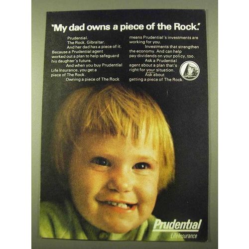1970 Prudential Life Insurance Ad - My Dad Owns