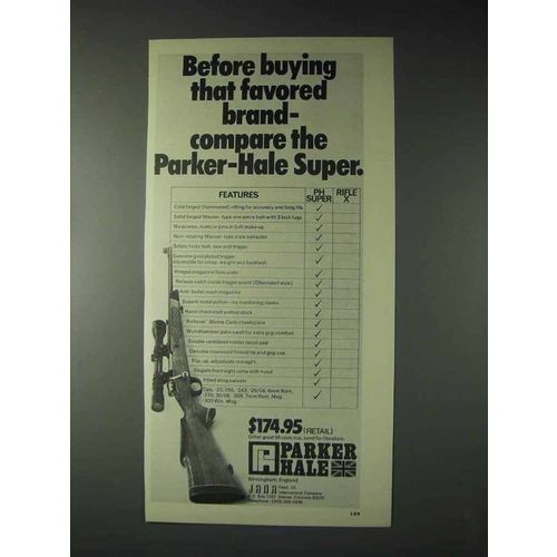 1973 Parker-Hale Super Rifle Ad - Buying Favored Brand