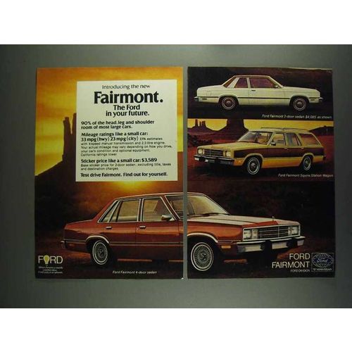 1978 Ford Fairmont Ad - 4-door Sedan, 2-Door Sedan, Wagon