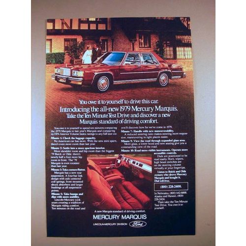 1979 Mercury Marquis Car Ad - Owe it To Yourself!