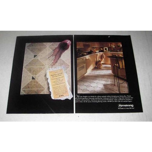 1998 Armstrong Floor Ad - Beauty is It Stays That Way