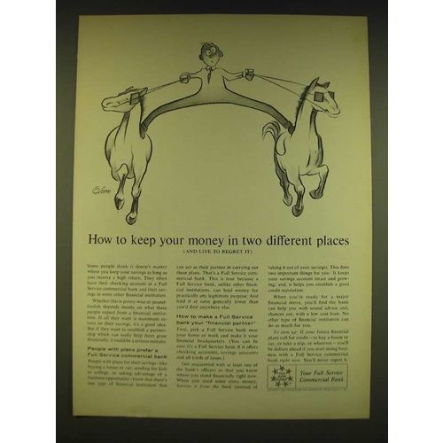 1962 Foundation for Commercial Banks Ad - art by Robert Osborn