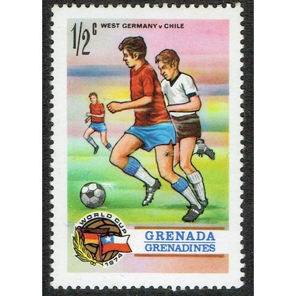 Grenada Grenadines 1974 World Cup Football ½c Multicoloured SG16 UM
