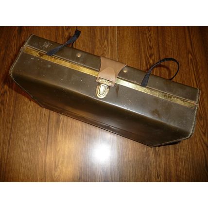 Vintage Polaroid Instant 210 Land Camera Carrypac Leather Case Flash Film Manual
