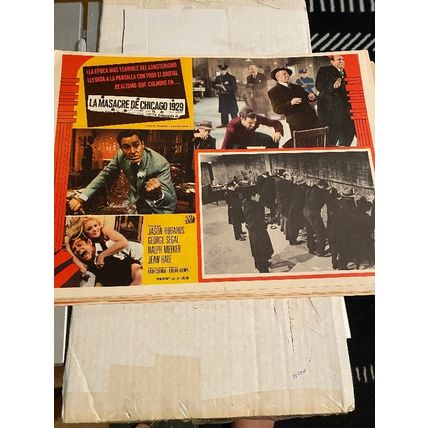 St.Valentines Day Massacre….Jason Robards./George Segal..Mexican LOBBY CARD