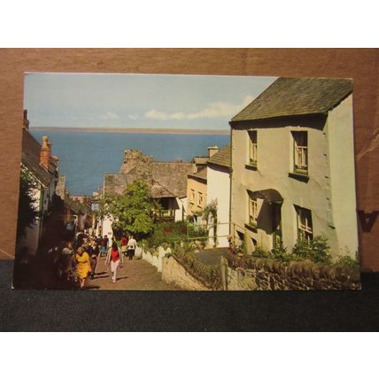 HIGH STREET, CLOVELLY, DEVON unused postcard by E T W Dennis =