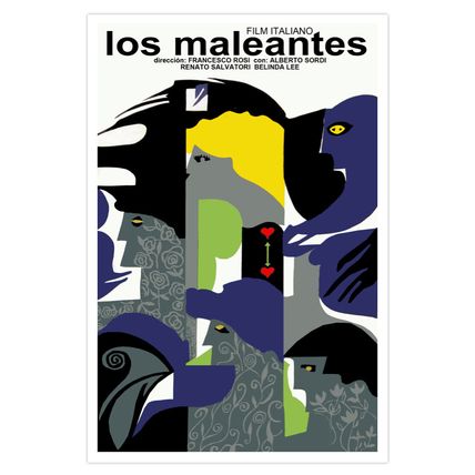 Spanish movie Poster 4 Italian film Los MALEANTES.Misfits.Crooks.Home Decor Art