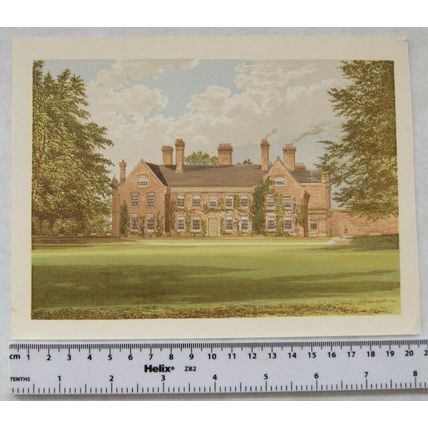 Vintage illustration - Nether Hall, Suffolk