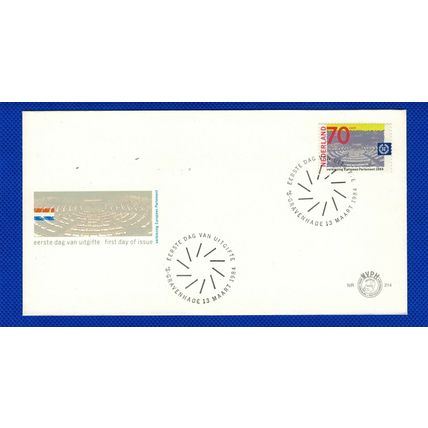ZAYIX - 1984 Netherlands FDC 655 / Mi 1245 - Second European Parliament Election