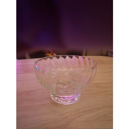 Glass Pedestal Sundae Bowl/sugar bowl