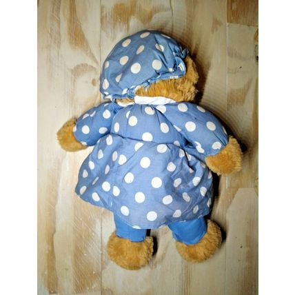 Berenstain Bears "Mama " Bear VTG 16" Plush Blue - Minor damage, needs sewing