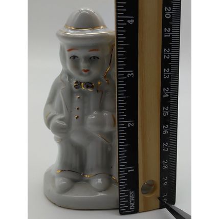 Bride & Groom Ceramic Glazed Figurine 4 1/2" - Adorable! Fast Shipping!!!