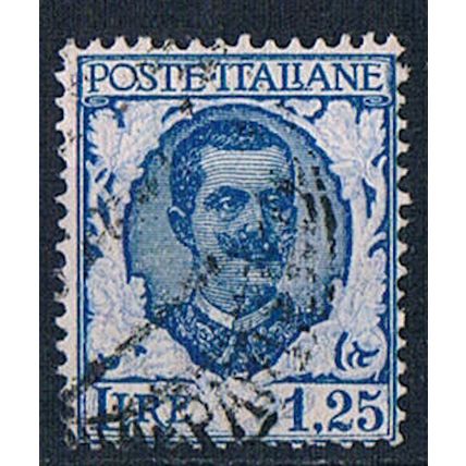 Italy 1917 SG186 it60 King Victor Emmanuel III 1L25 Used Stamp