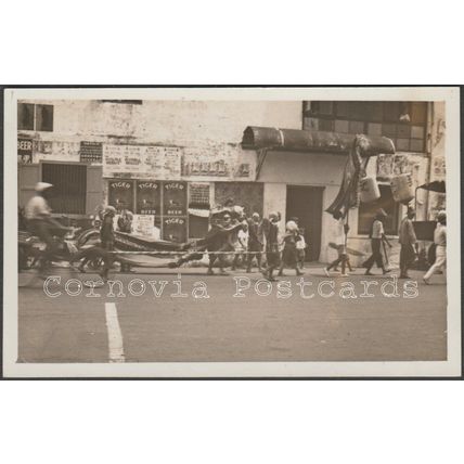 Chinese Procession, Aden, 1939 - K Ltd RP Postcard