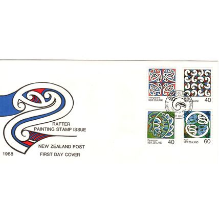 New Zealand 1988 Rafter Paintings First Day cover