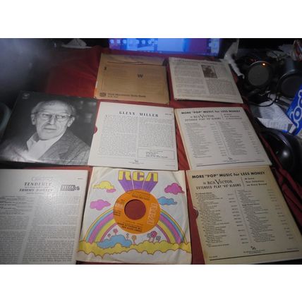 OLD BIG BAND & ORCHESTRA 45 RPM RECORDS! $25.00 Shipped!!