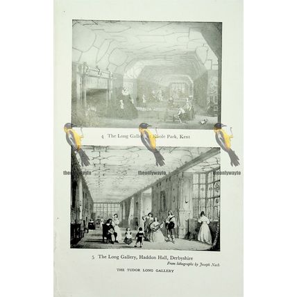 Long Gallery, Knole Park & Haddon Hall, Book Illustration (Print), 1949
