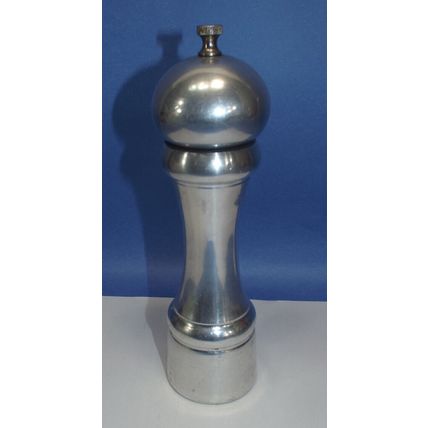 Rare Epic Chef Specialties Stainless Steel Prentiss 9 " Inch Tall Pepper Mill