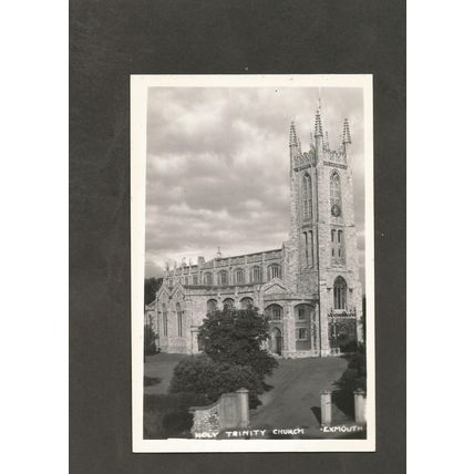 Postcard Devon Exmouth Holy Trinity Church
