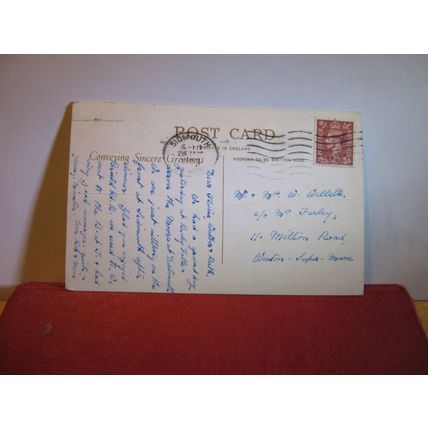 multiview, BEAUTY SPOTS, DEVON county used postcard 1953 postmark =