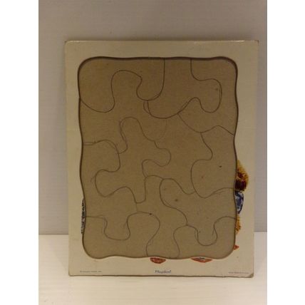 Vintage Golden Press Goldilocks & Three Bears Board Puzzle 13 pc 80-4A