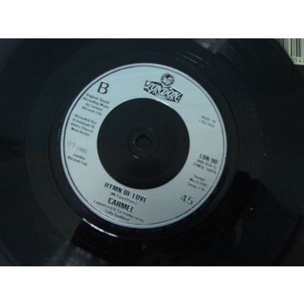 A5-CARMEL-SALLY/Hymn of Love-UK 7" SINGLE-1986-NM- Carmel ‎-London Records