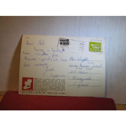 CHAIR LIFT, ,BRAY, CO. WICKLOW, IRELAND used postcard by John Hinde 1975 pm =