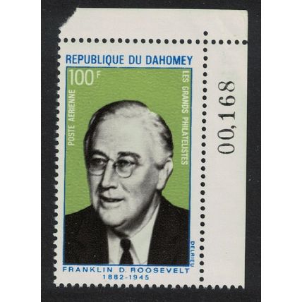 Dahomey Franklin D Roosevelt US President Corner 1970 MNH SG#391 MI#406 Sc#C116