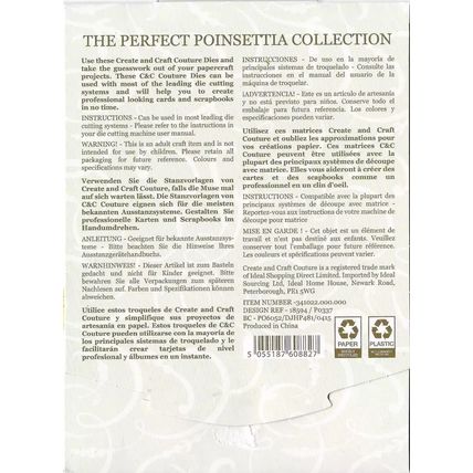 Couture. The Perfect Poinsettia Collection Fashion A Flower 18594 Die Set. Craft
