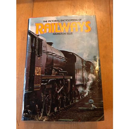 1978 HEAVY "PICTORIAL ENCYCLOPEDIA OF RAILWAYS" ILLUSTRATED HARDBACK BOOK (XX)