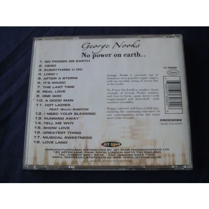 GEORGE NOOKS - No Power On Earth