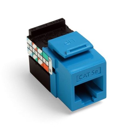 Leviton 5G108-RL5 GIGAMAX CAT 5E UTP JACK, BLUE