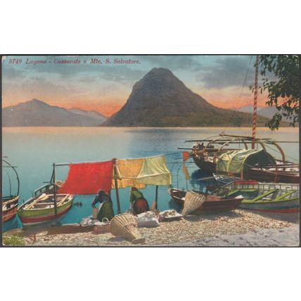 Cassarate e Monte San Salvatore, Lugano, 1926 - Paul Bender Cartolina