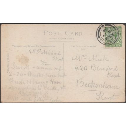 Sugar Loaf Hill, Folkestone, Kent, 1914 - Valentine's Postcard
