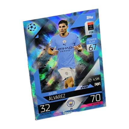 MATCH ATTAX 2022 2023 CRYSTAL PARALLEL #26 Julian Alvarez