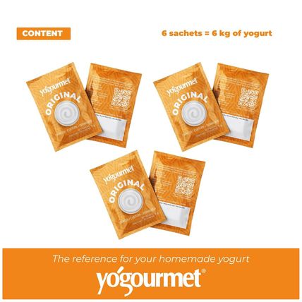 Yogourmet Yogurt Starter (16 Pack Bulk Version) - Make Yogurt at Home - Starter